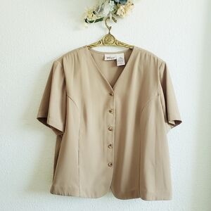 #Vintage Worthington Women Button Down Blouse Top